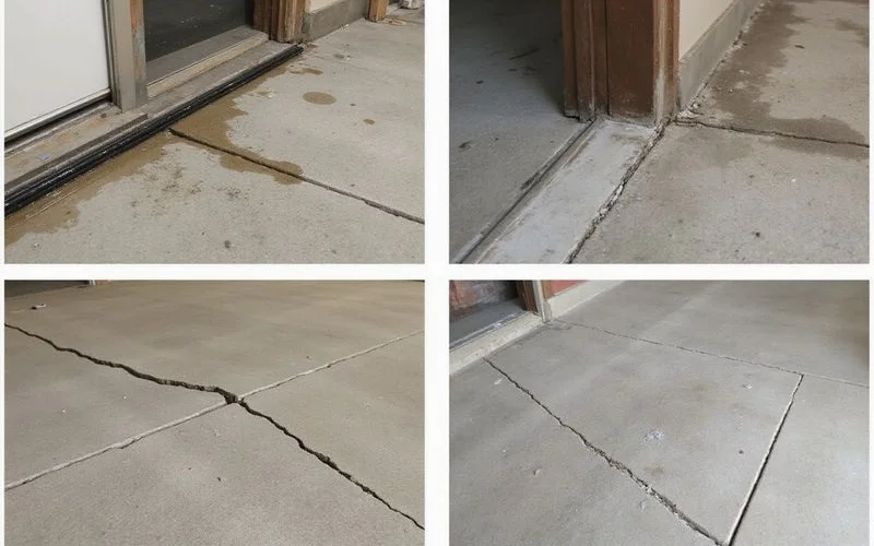 Garage floor warning signs photo grid