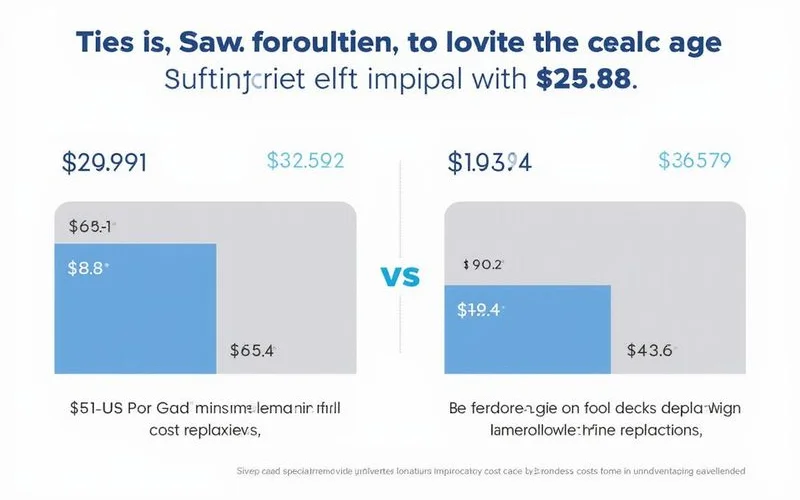 Pool deck cost gap infographic