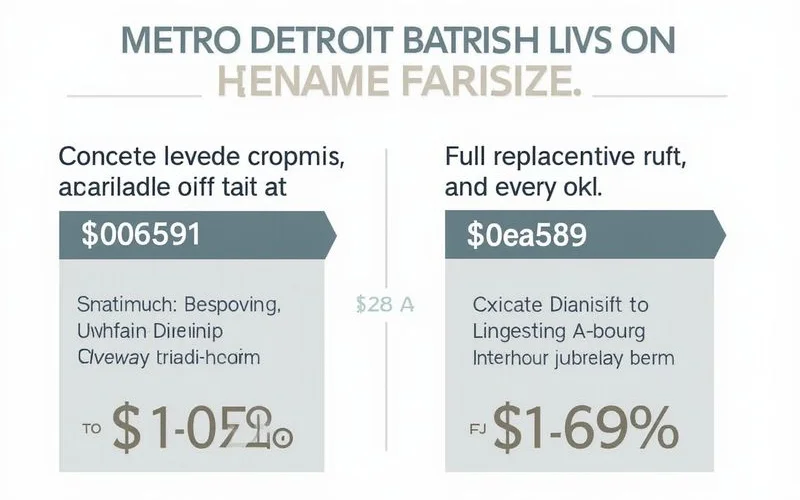 Side-by-side cost comparison: leveling vs replacement
