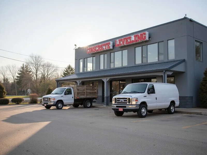 Concrete Leveling Detroit Clinton Township office and crew vans